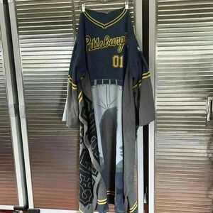 Pittsburgh pirates fleece long Poncho.